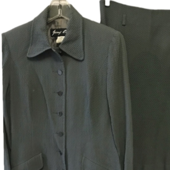 SUNNY CHOI Vintage Blazer Jacket & Pencil Skirt Suite Minimalist Neutral 8 - Picture 7 of 7